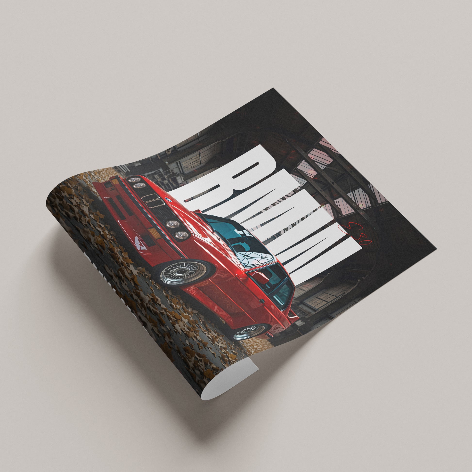 BMW M3 E30 A3 Poster