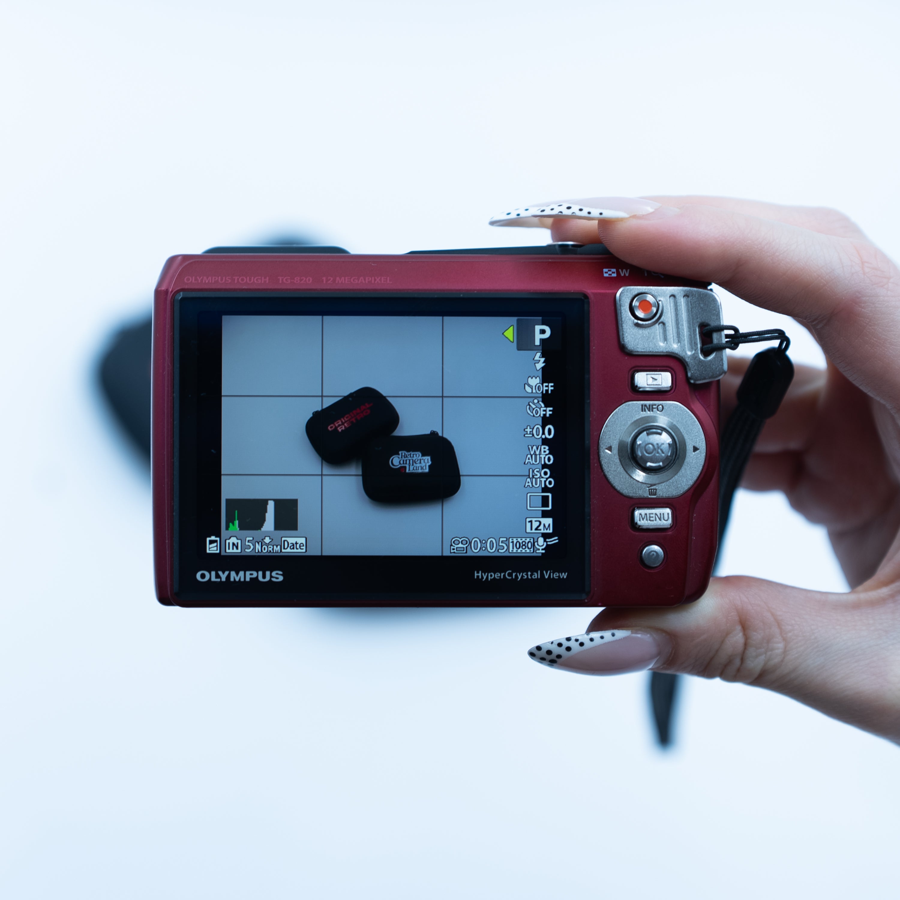 Olympus Tough TG-820 Waterproof üst görünüm | RetroCameraLand