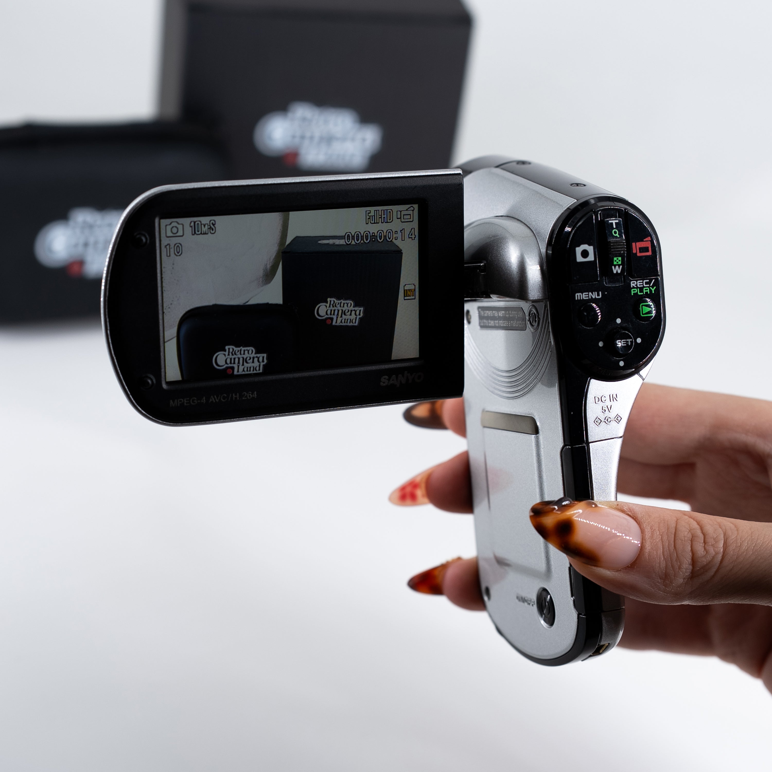 Sanyo Xacti CG20 üst görünüm | RetroCameraLand