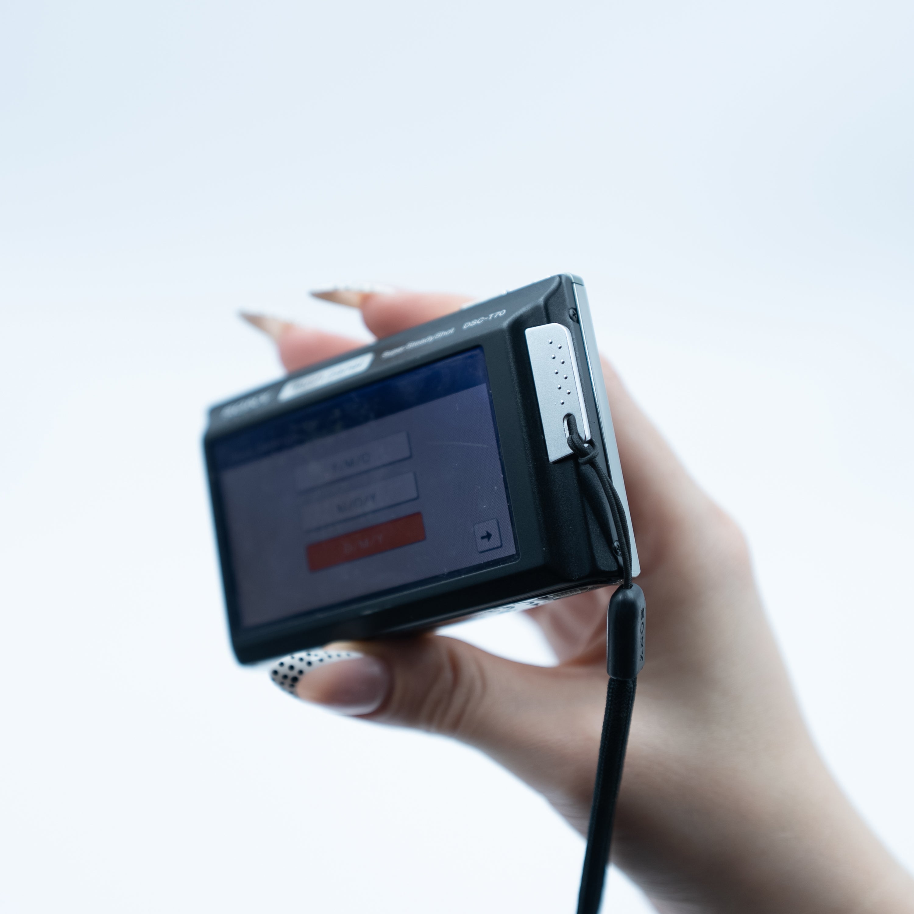 Sony Cyber-shot DSC-T70 üst görünüm | RetroCameraLand
