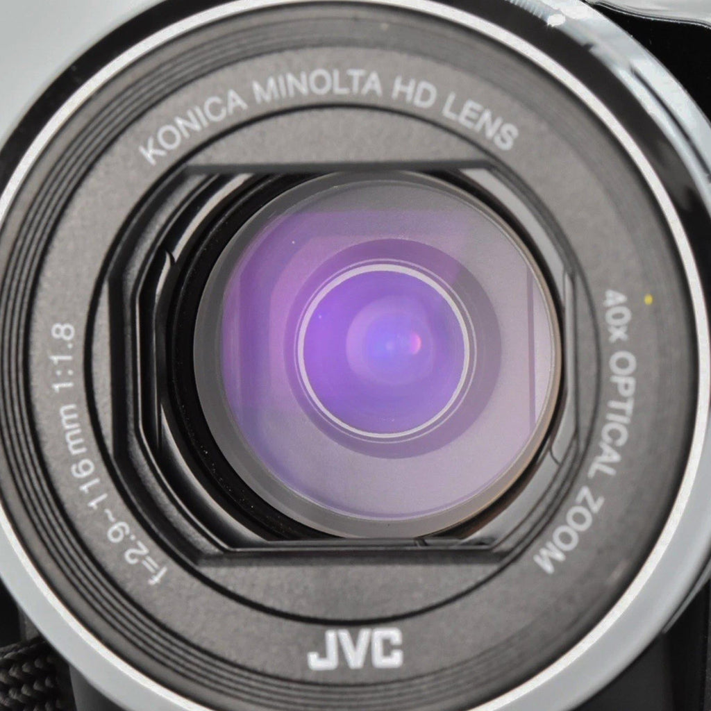JVC GZ-E108 Full HD Camcorder arka görünüm | RetroCameraLand