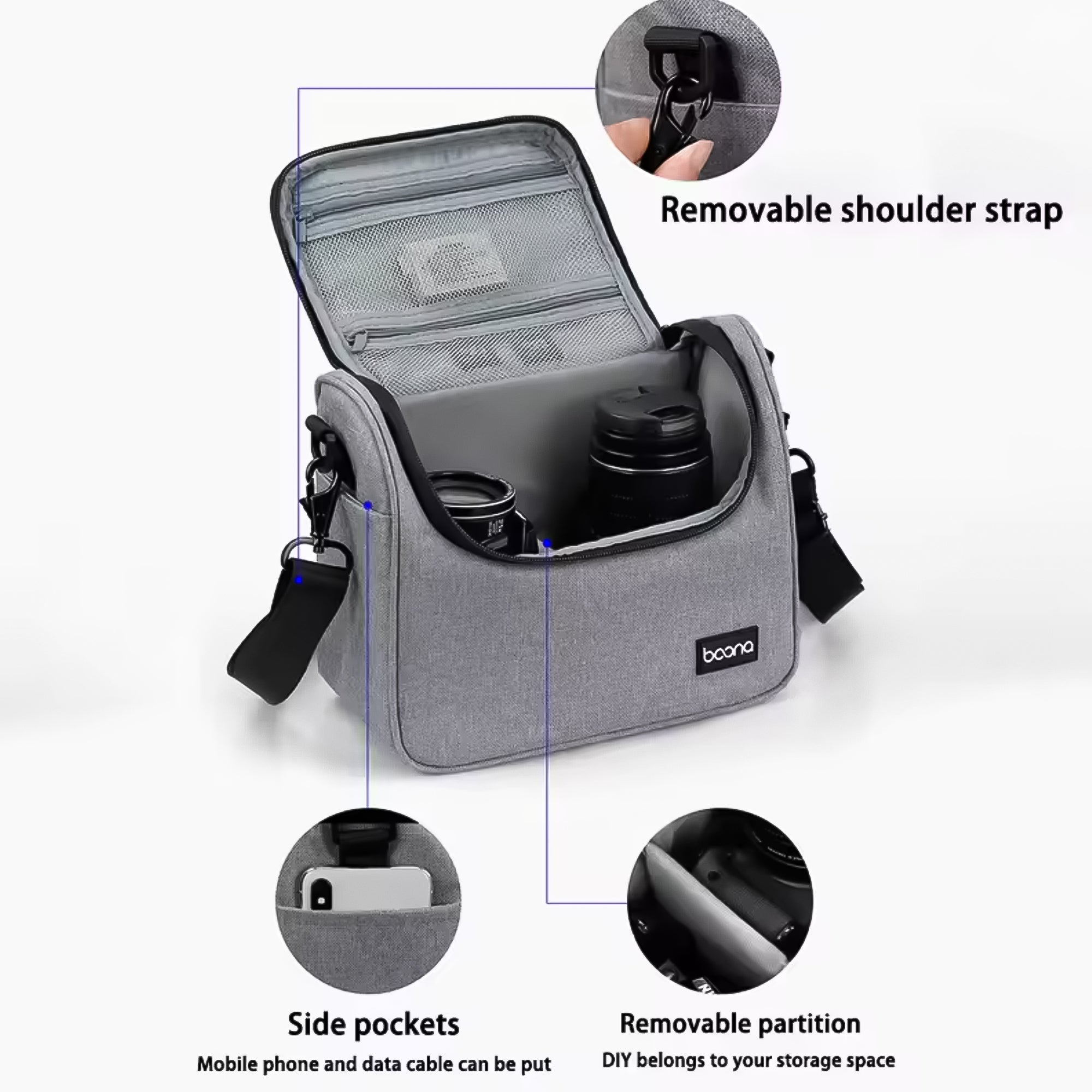 Boona Profesyonel Kamera Çantası 'Waterproof'