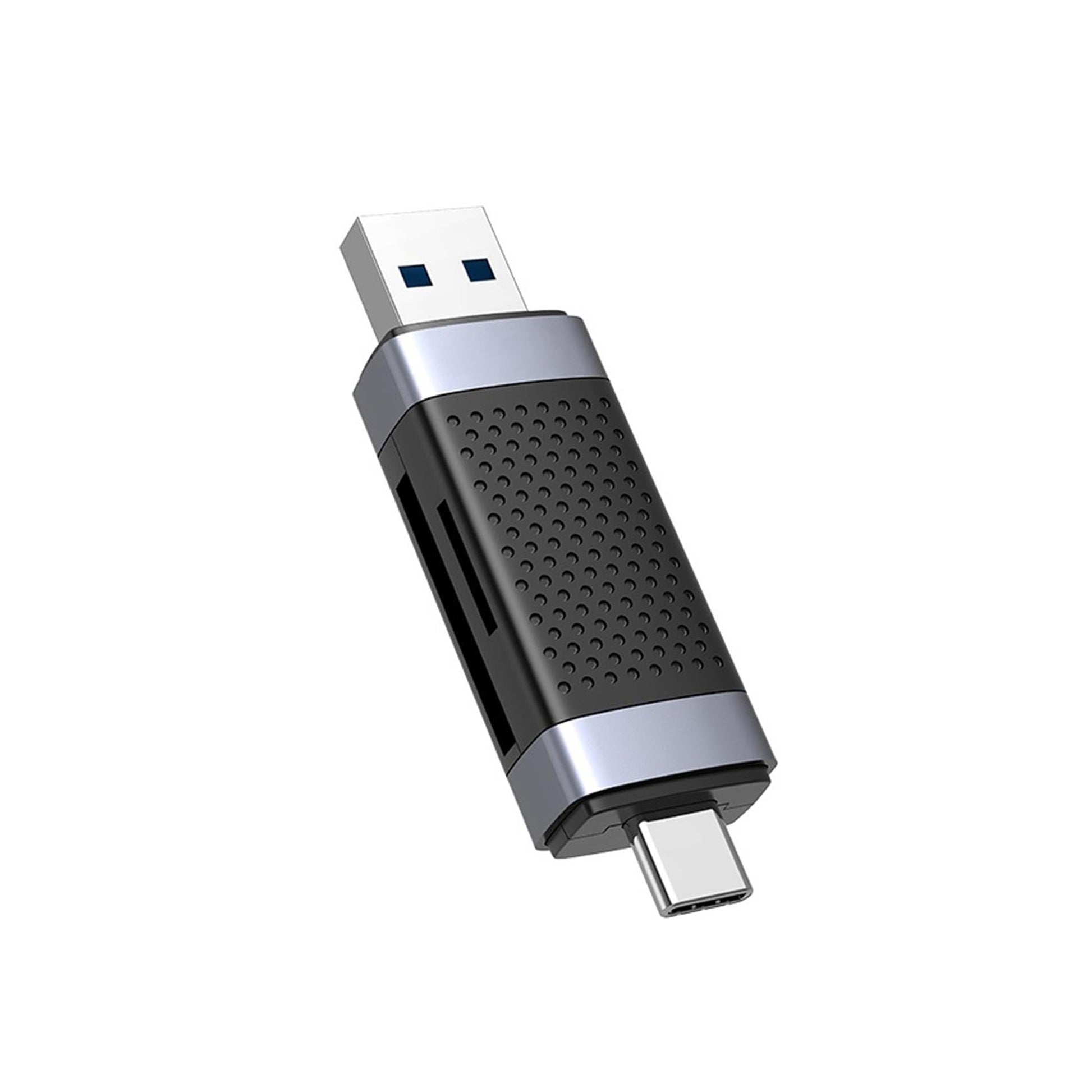 Type-C and USB 2.0 SD-MicroSD TF Card Reader