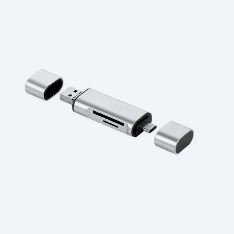 Type-C ve USB 2.0 SD-MicroSD TF Kart Okuyucu
