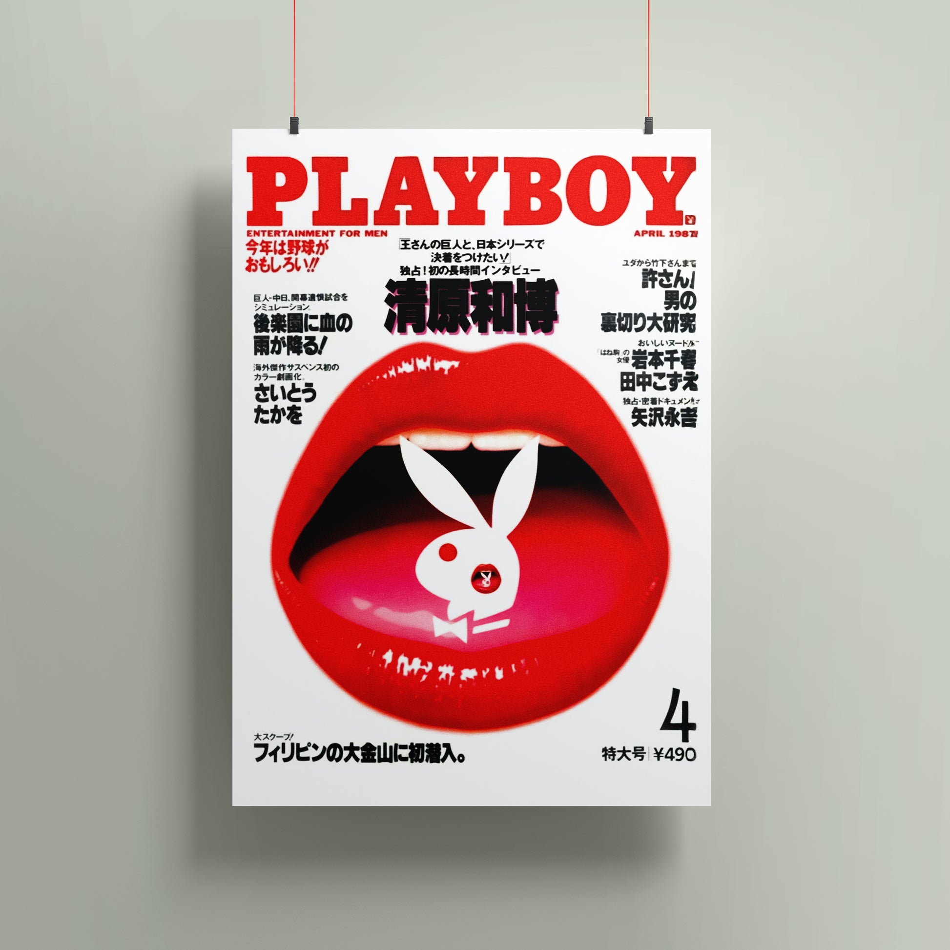 Playboy 1987 A3 Poster