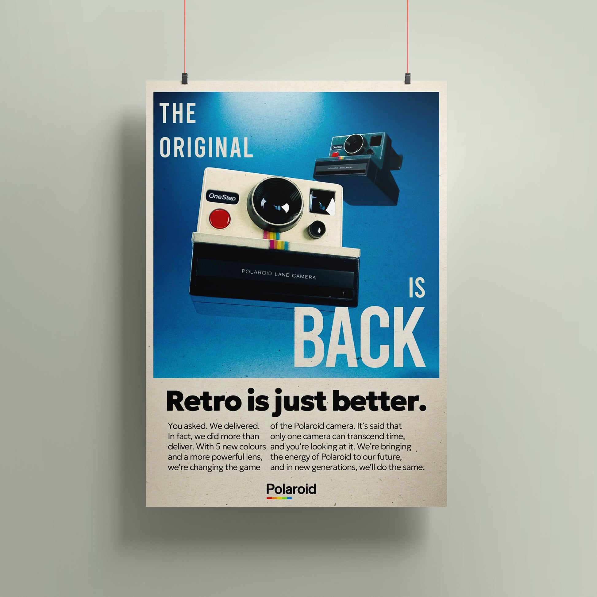 Polaroid Camera A3 Poster