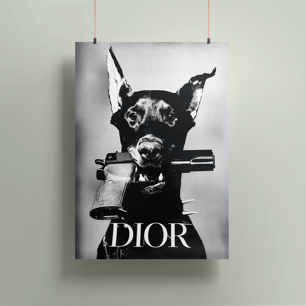 Dior Dog A3 Poster