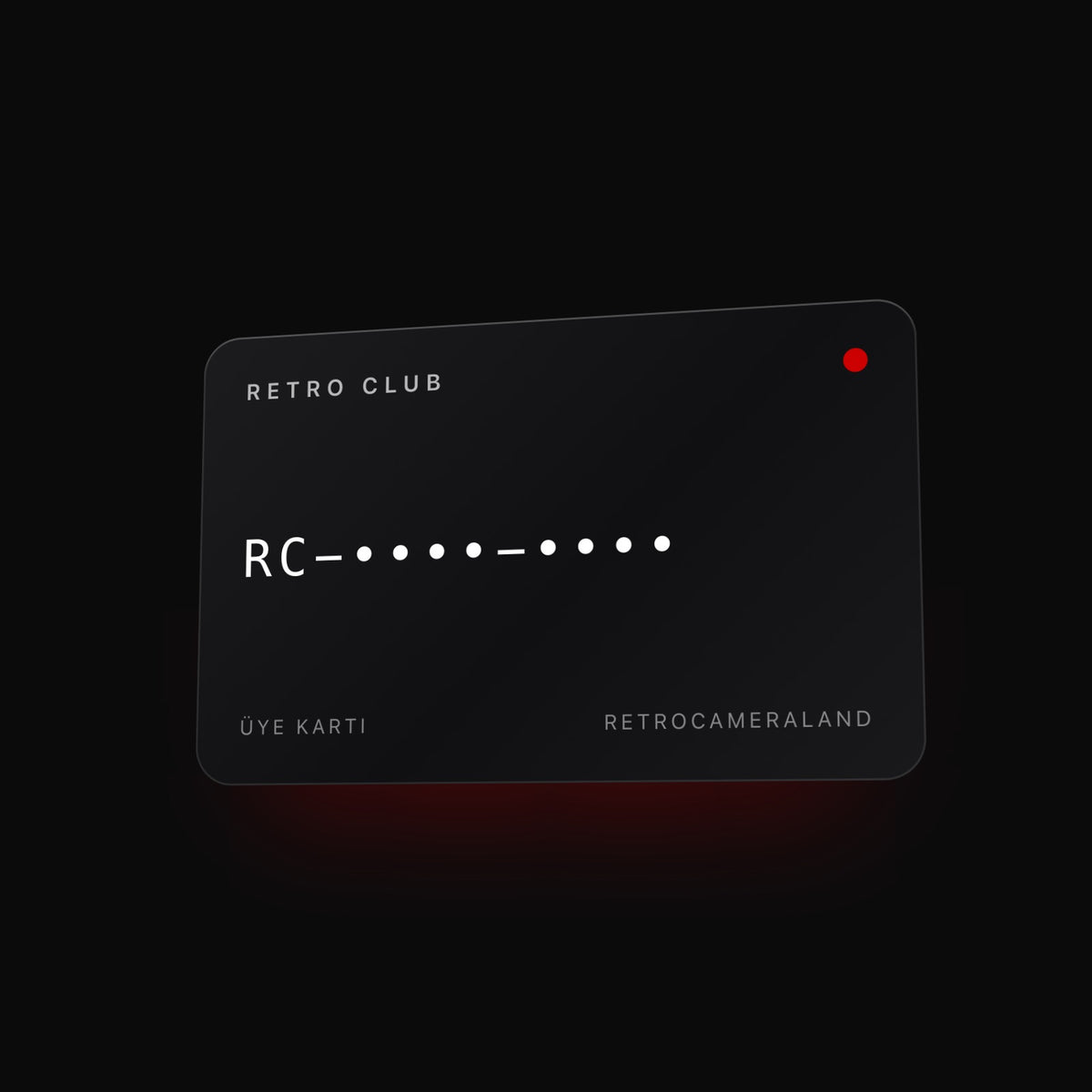 Retro Club Card dijital üyelik kartı