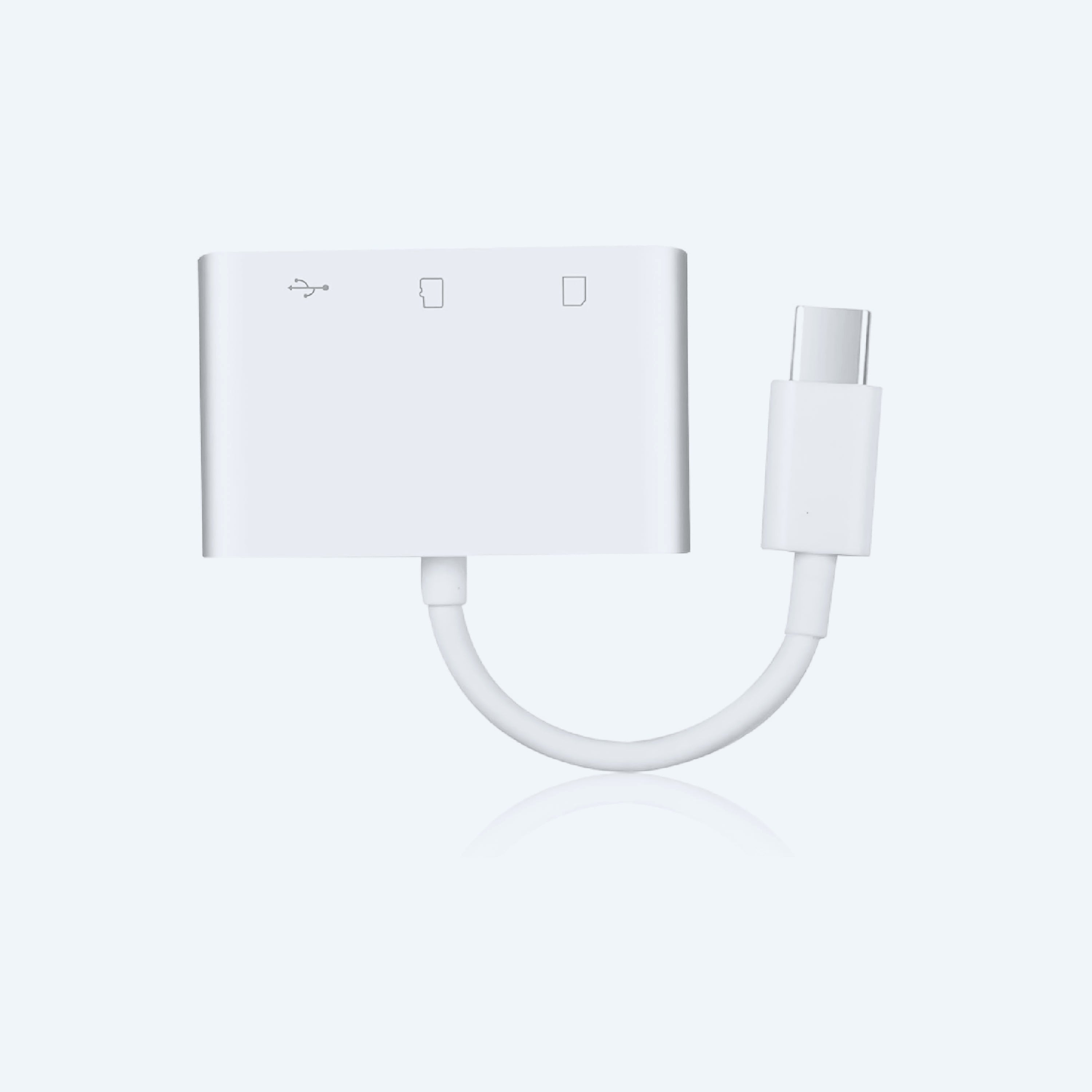 USB-C 3'ü 1 Arada Kart Okuyucu — SD / MicroSD / USB